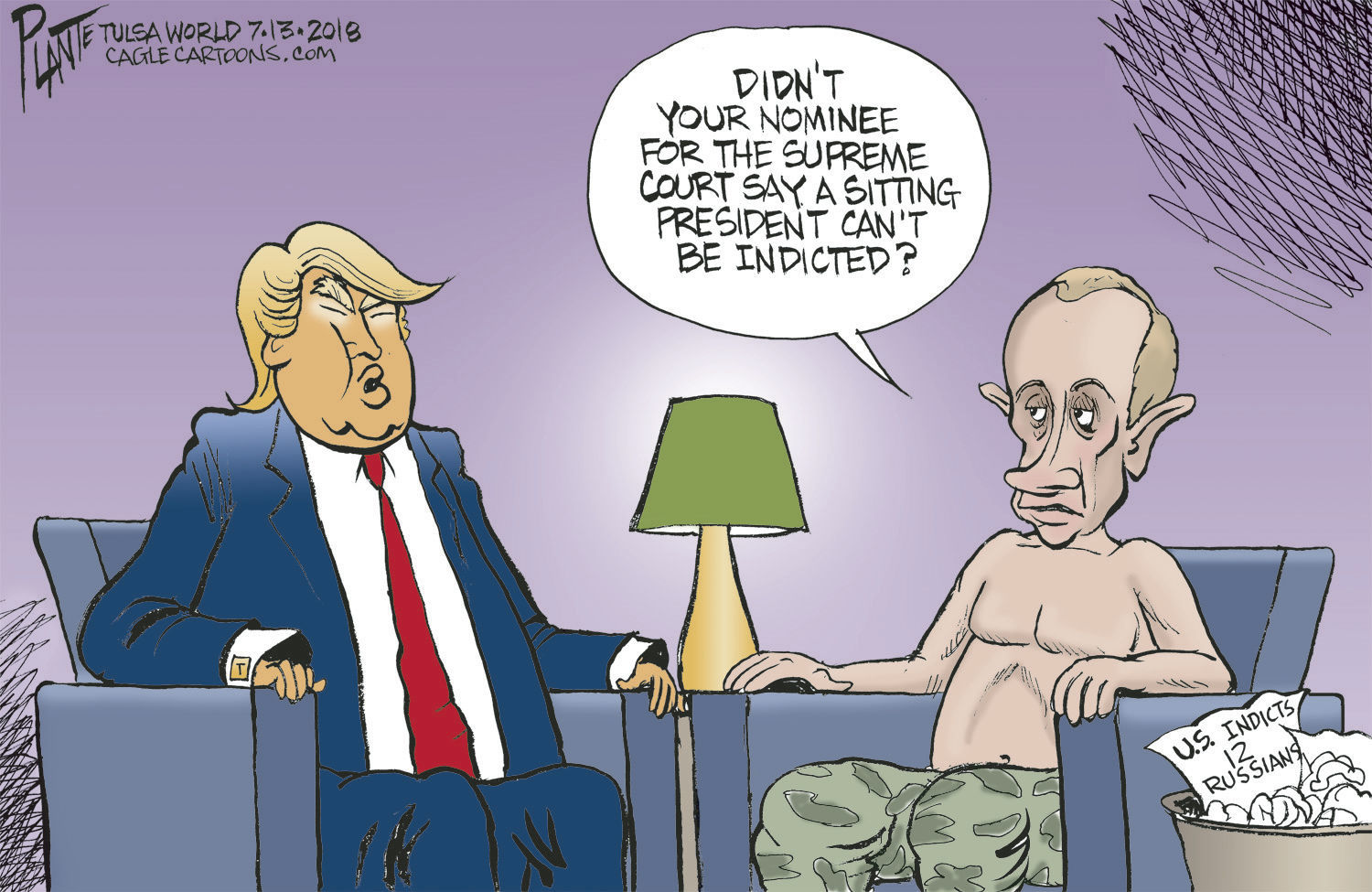 Bruce Plante Cartoon: Trump meets with Putin
